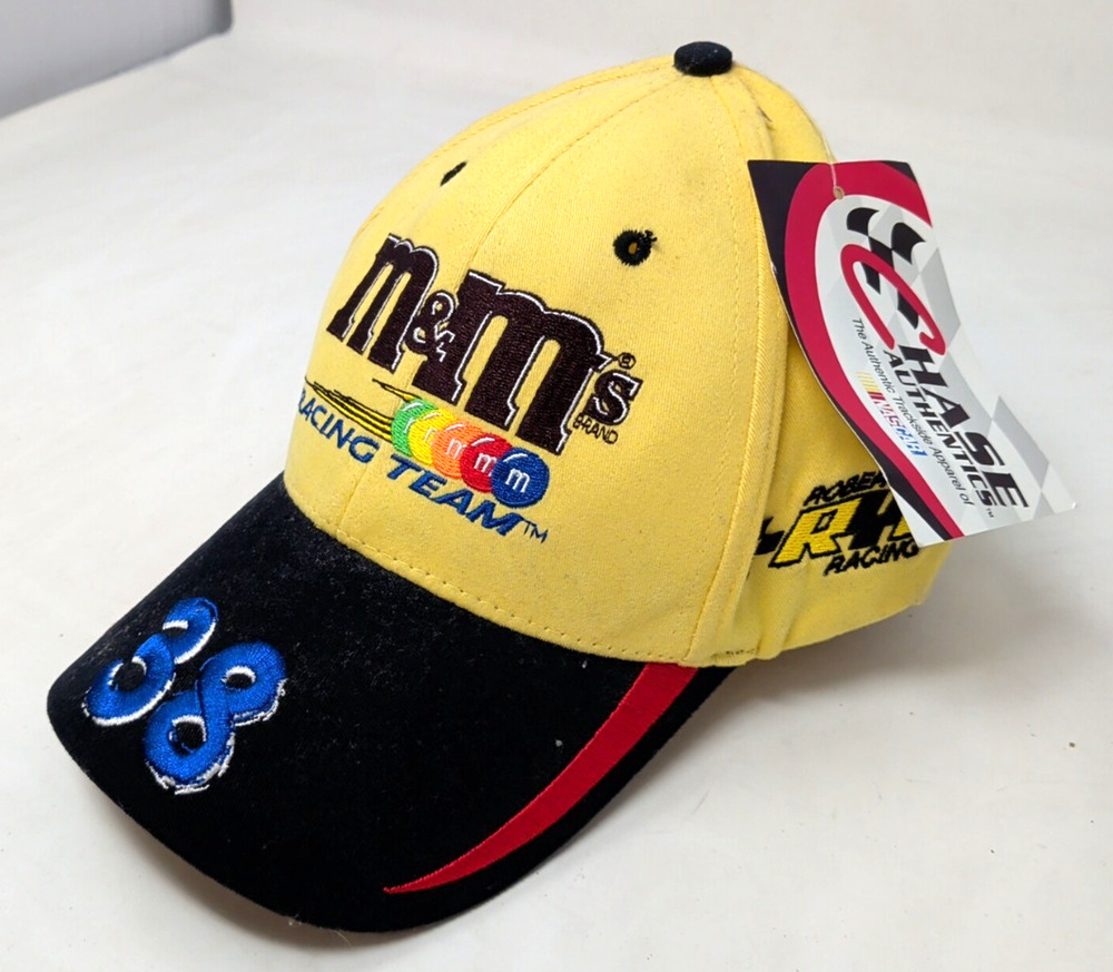 NEW NWT Elliot Sadler Nascar Racing Hat Cap M&M'S 38 Robert Yates Chase OSFM